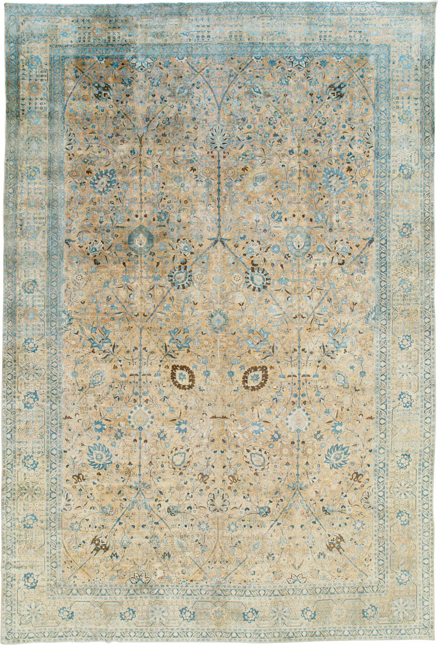 Antique Persian Tabriz Carpet, No.13347 - Staging