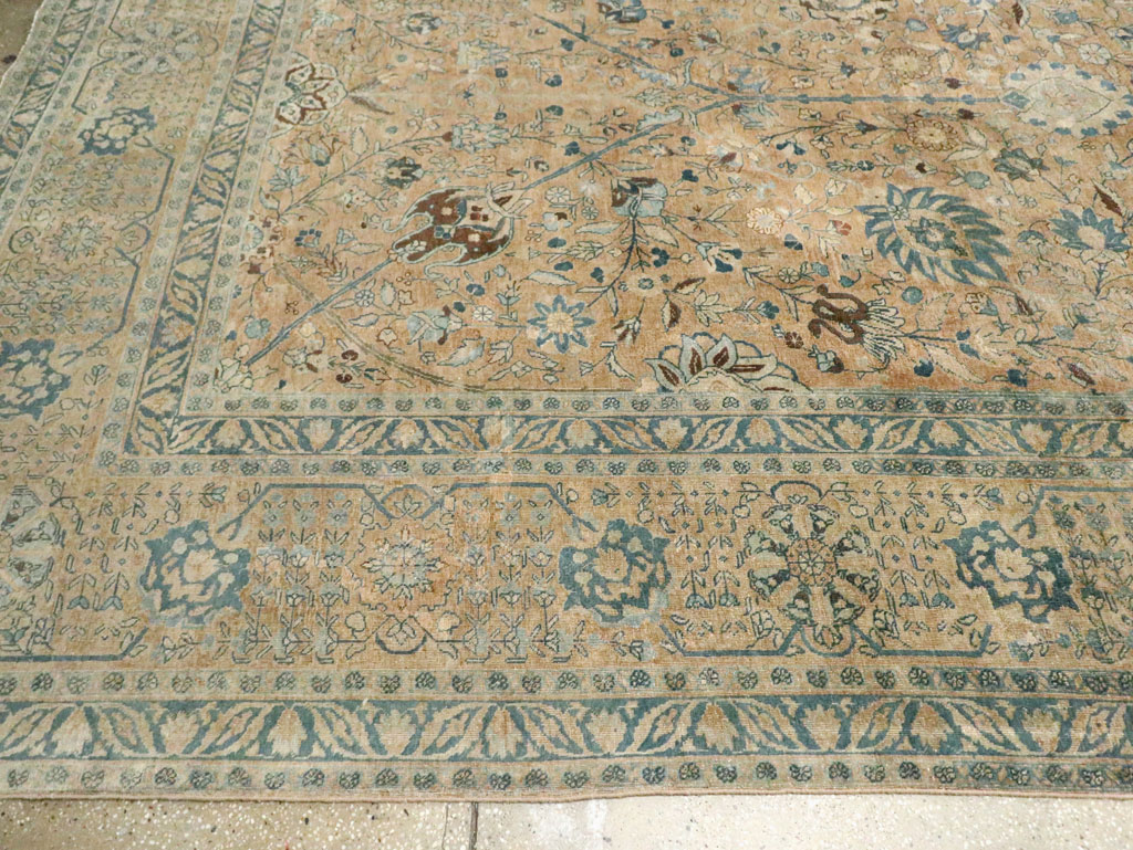 Antique Persian Tabriz Carpet, No.13347 - Staging