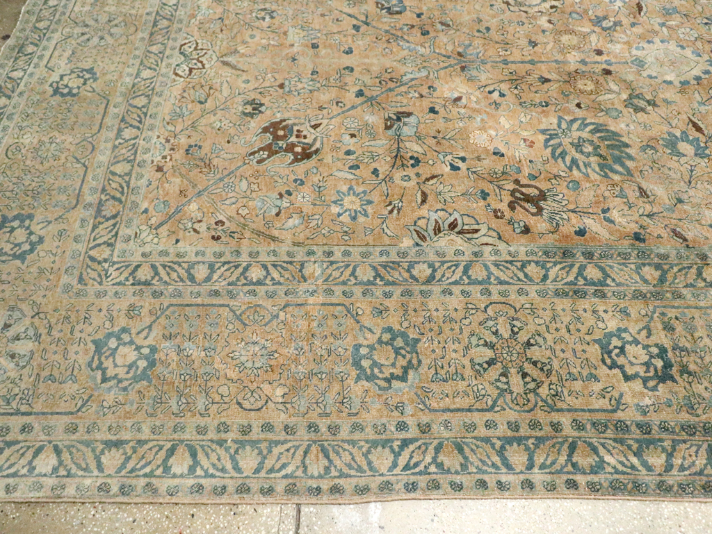 Antique Persian Tabriz Carpet, No.13347 - Staging