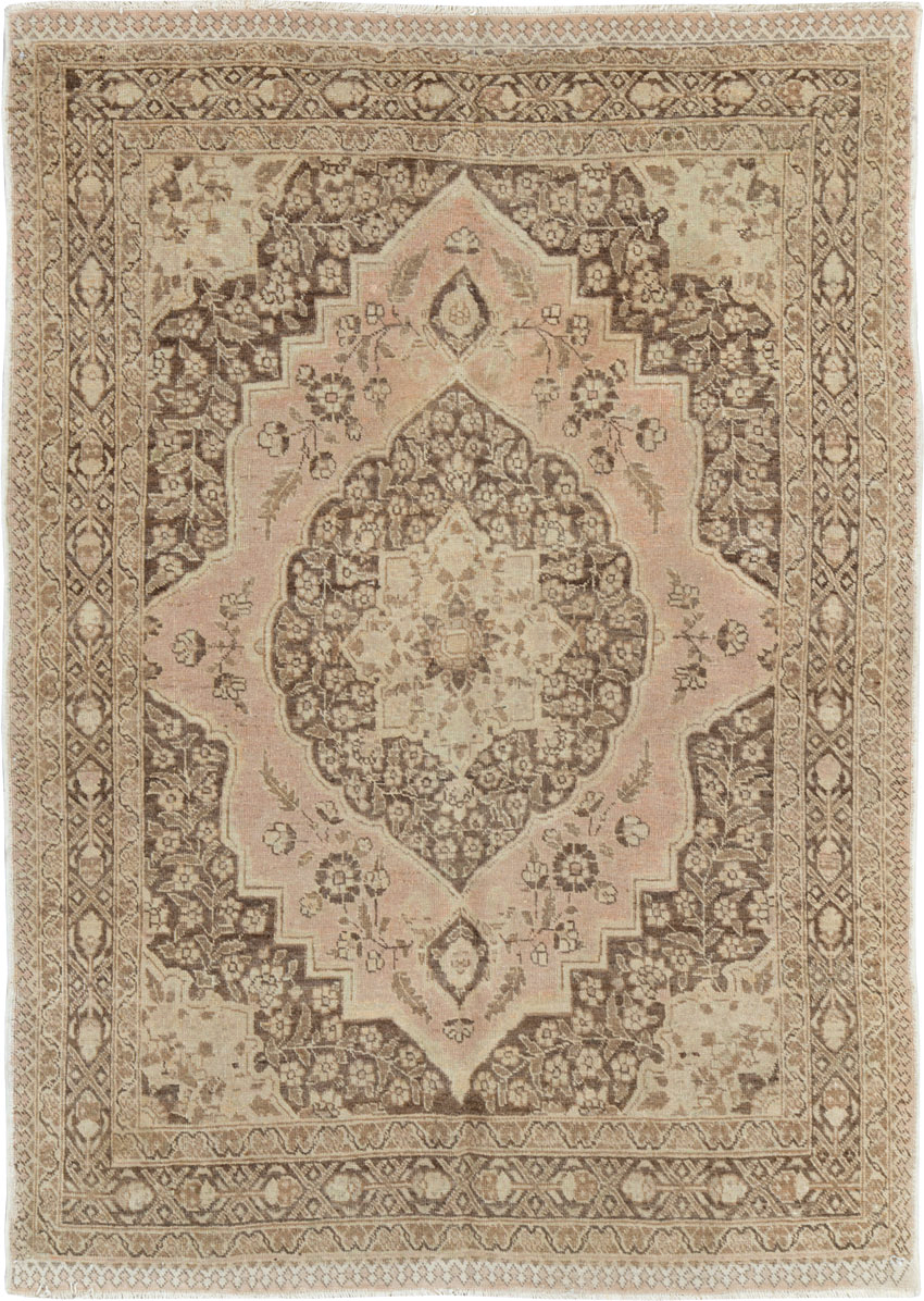 Antique Persian Tabriz Rug, No.13360 - Staging