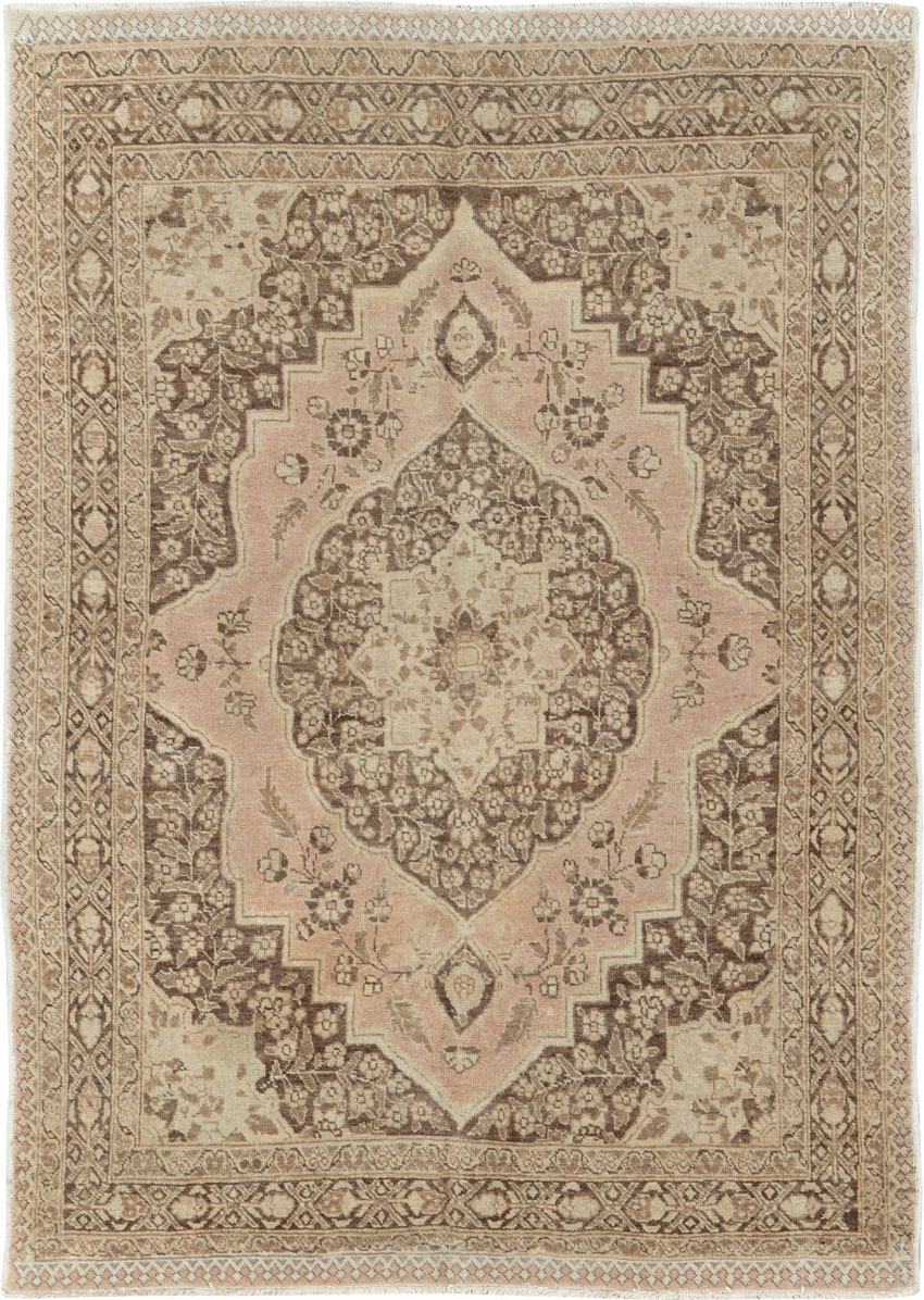 Antique Persian Tabriz Rug, No.13360 - Staging