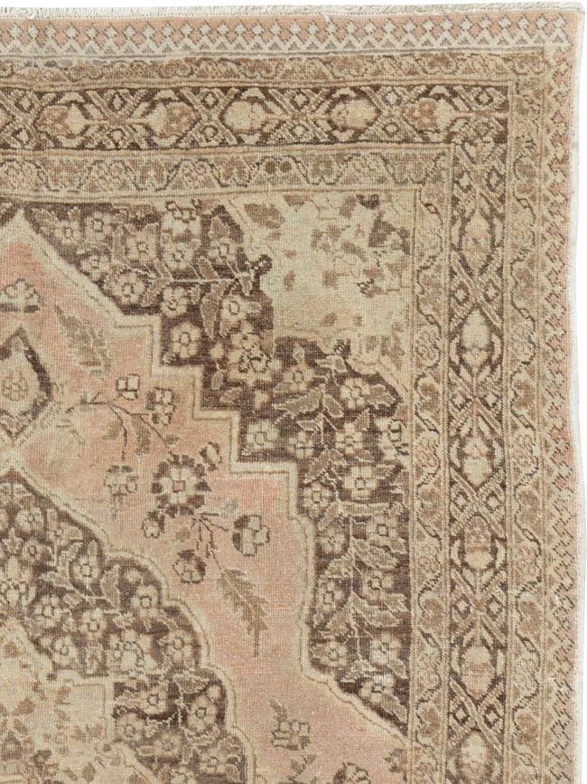 Antique Persian Tabriz Rug, No.13360 - Staging