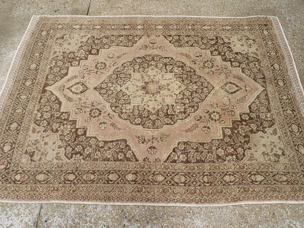 Antique Persian Tabriz Rug, No.13360 - Staging