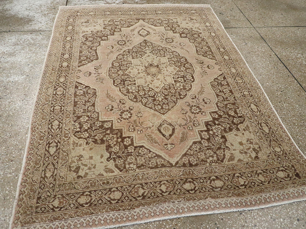 Antique Persian Tabriz Rug, No.13360 - Staging