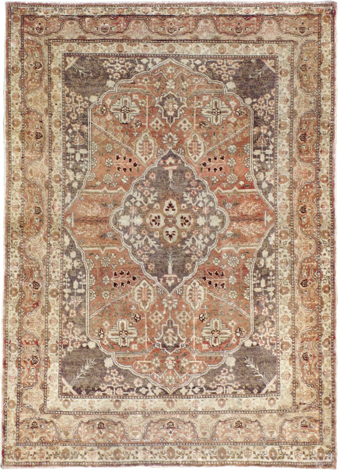 Antique Persian Tabriz Rug, No.13361 - Staging