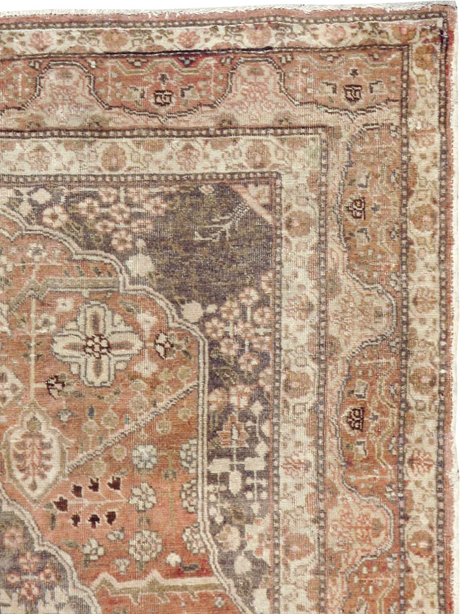 Antique Persian Tabriz Rug, No.13361 - Staging