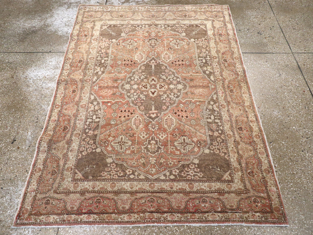 Antique Persian Tabriz Rug, No.13361 - Staging