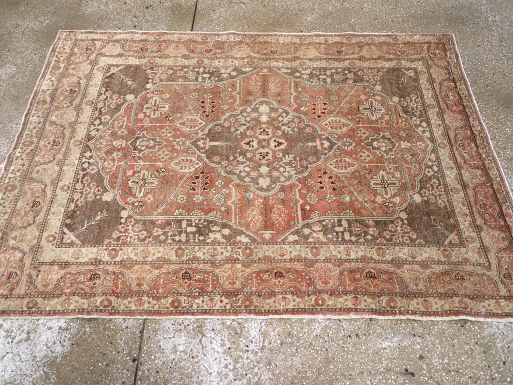 Antique Persian Tabriz Rug, No.13361 - Staging