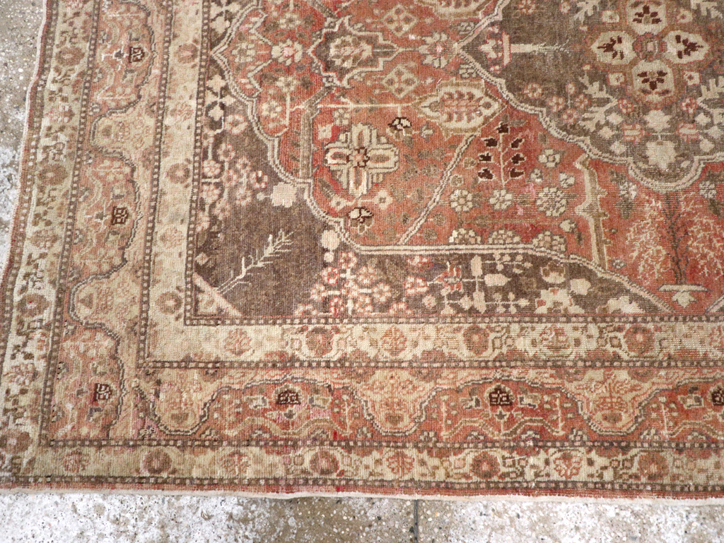 Antique Persian Tabriz Rug, No.13361 - Staging