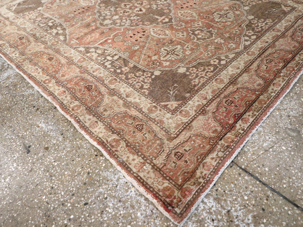 Antique Persian Tabriz Rug, No.13361 - Staging