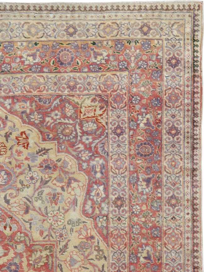 Antique Persian Tabriz Rug, No.13362 - Staging