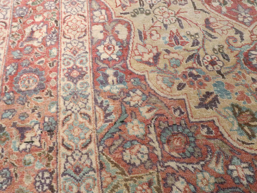 Antique Persian Tabriz Rug, No.13362 - Staging