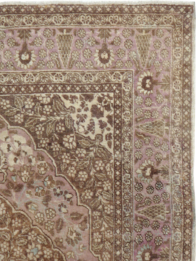 Antique Persian Tabriz Rug, No.13363 - Staging