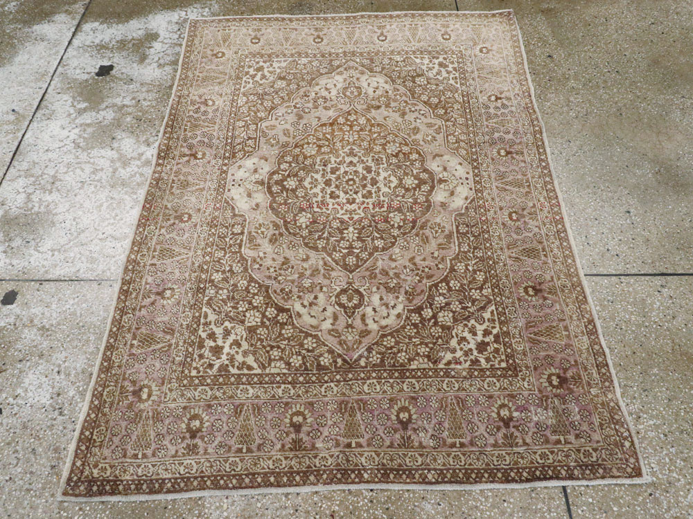 Antique Persian Tabriz Rug, No.13363 - Staging