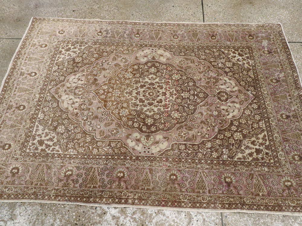 Antique Persian Tabriz Rug, No.13363 - Staging