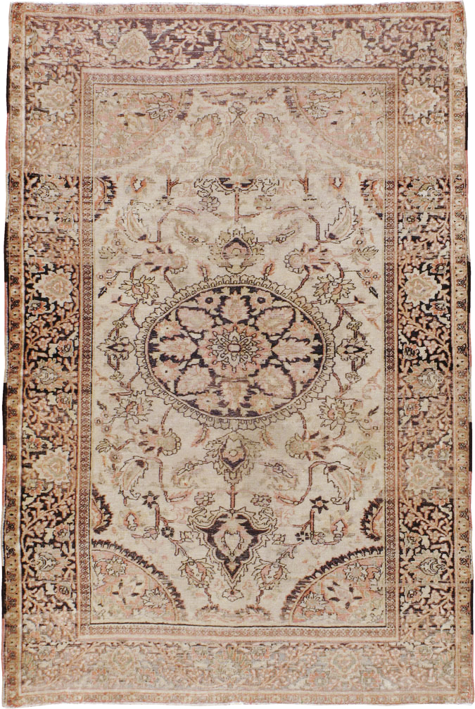 Antique Persian Dorokhsh Rug, No.13385 - Staging