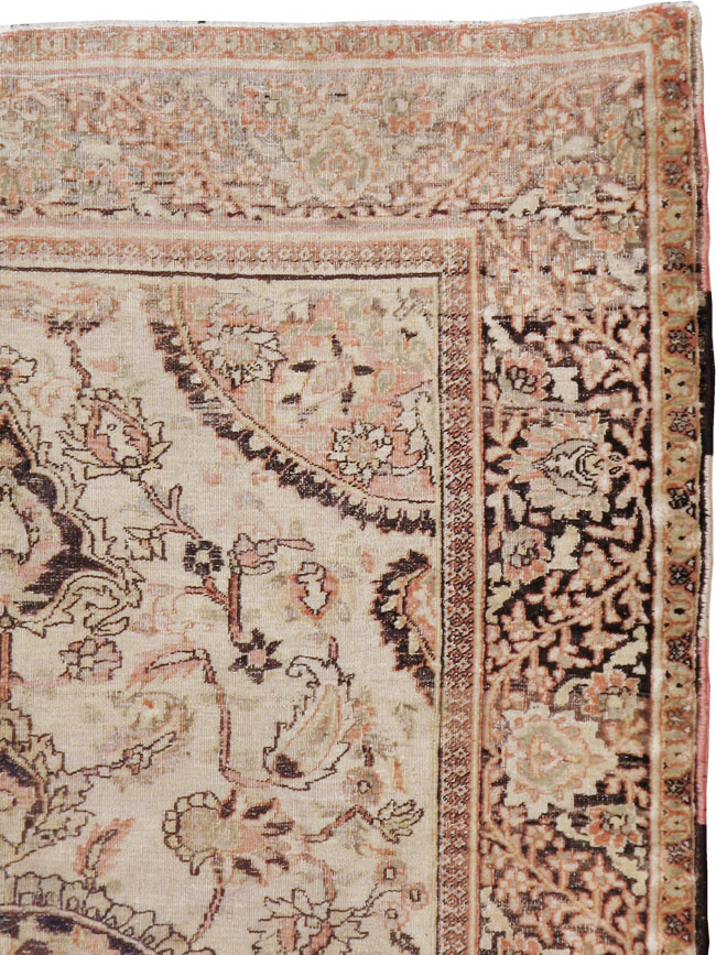 Antique Persian Dorokhsh Rug, No.13385 - Staging