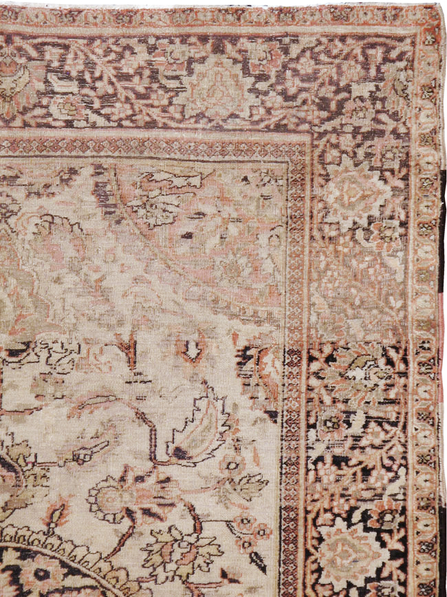 Antique Persian Dorokhsh Rug, No.13385 - Staging