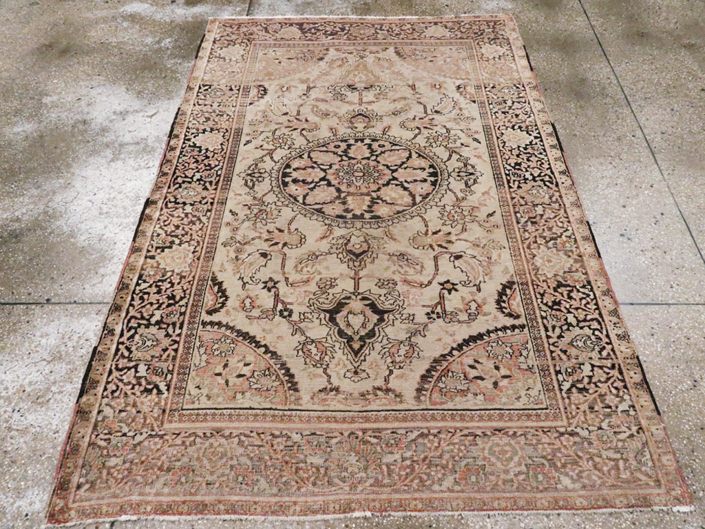 Antique Persian Dorokhsh Rug, No.13385 - Staging