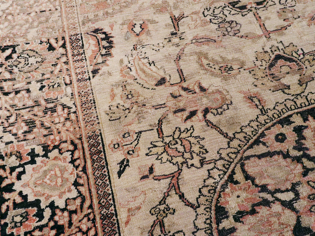Antique Persian Dorokhsh Rug, No.13385 - Staging