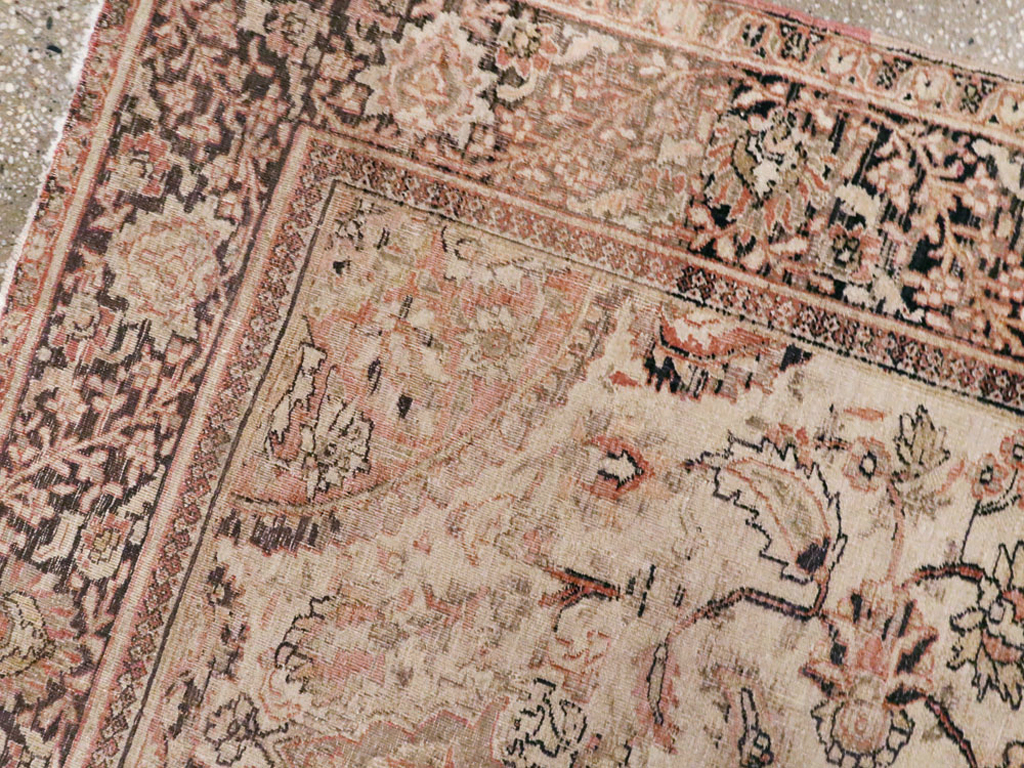 Antique Persian Dorokhsh Rug, No.13385 - Staging