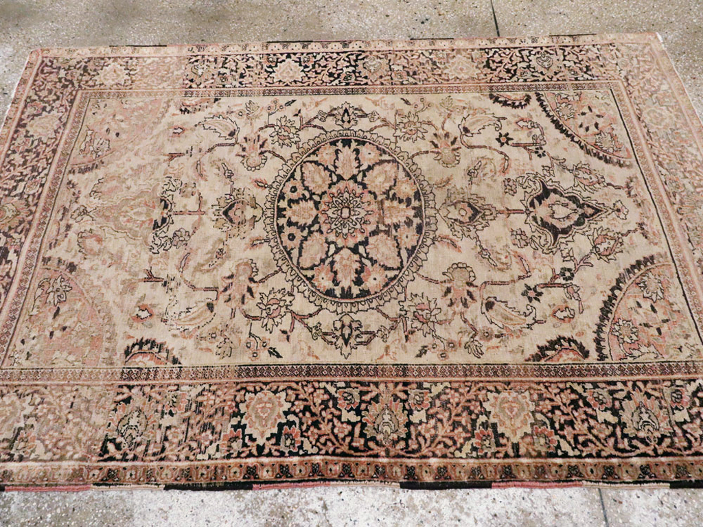 Antique Persian Dorokhsh Rug, No.13385 - Staging
