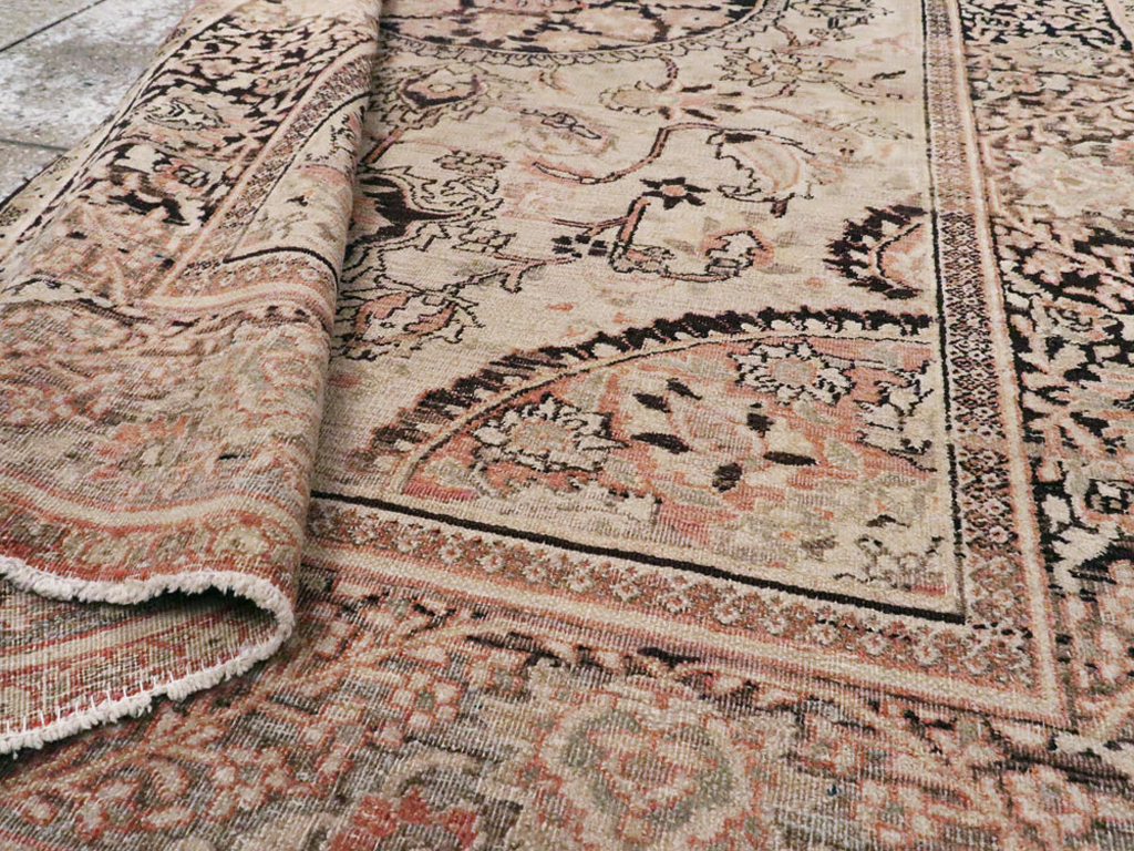 Antique Persian Dorokhsh Rug, No.13385 - Staging