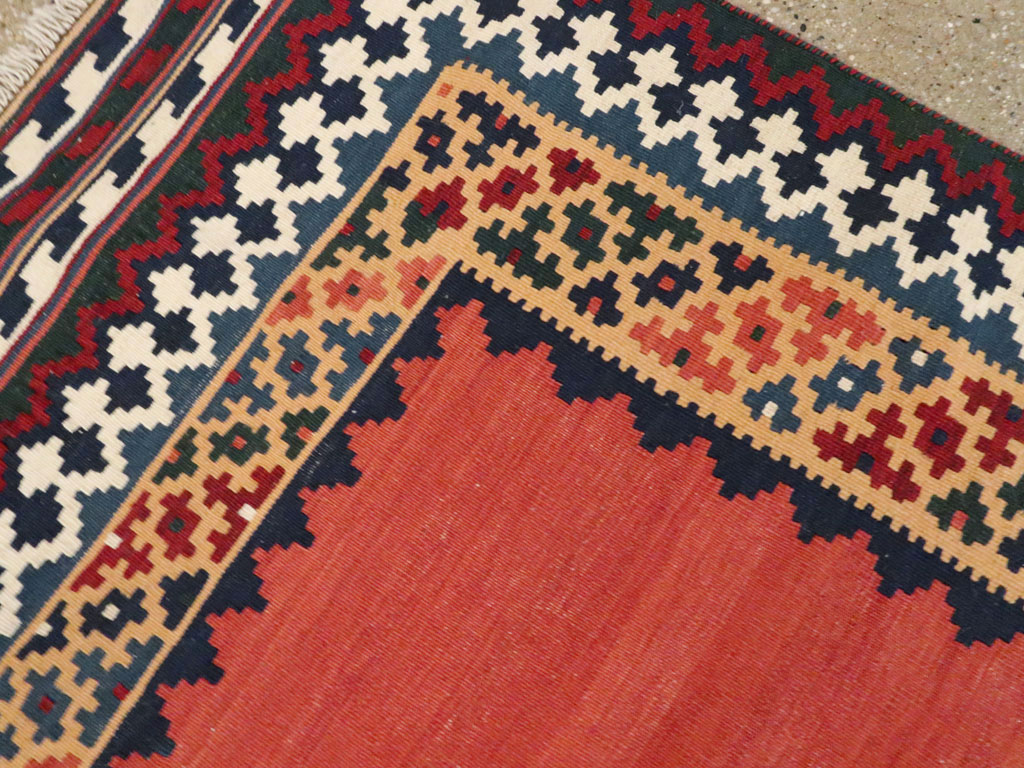 Vintage Persian Pictorial Kilim, No.13396 - Staging