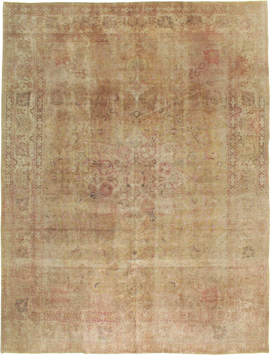 Antique Persian Tabriz Carpet, No.13399 - Staging