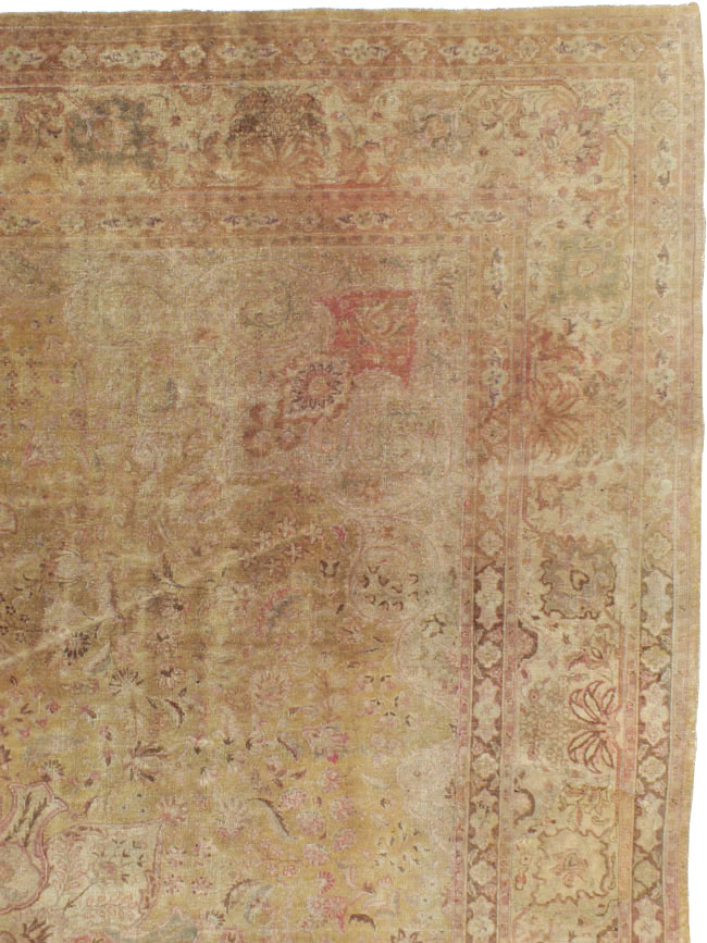 Antique Persian Tabriz Carpet, No.13399 - Staging