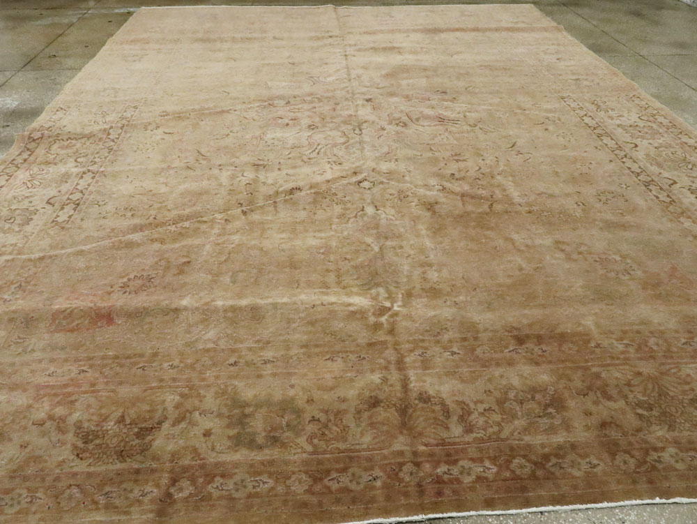 Antique Persian Tabriz Carpet, No.13399 - Staging