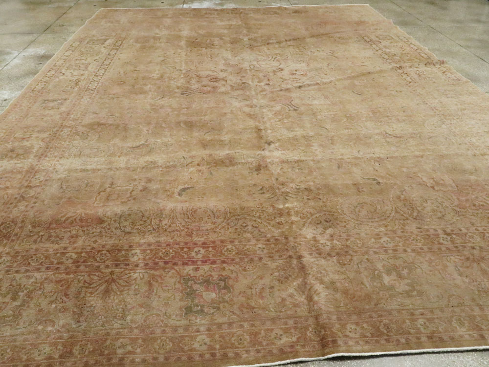 Antique Persian Tabriz Carpet, No.13399 - Staging