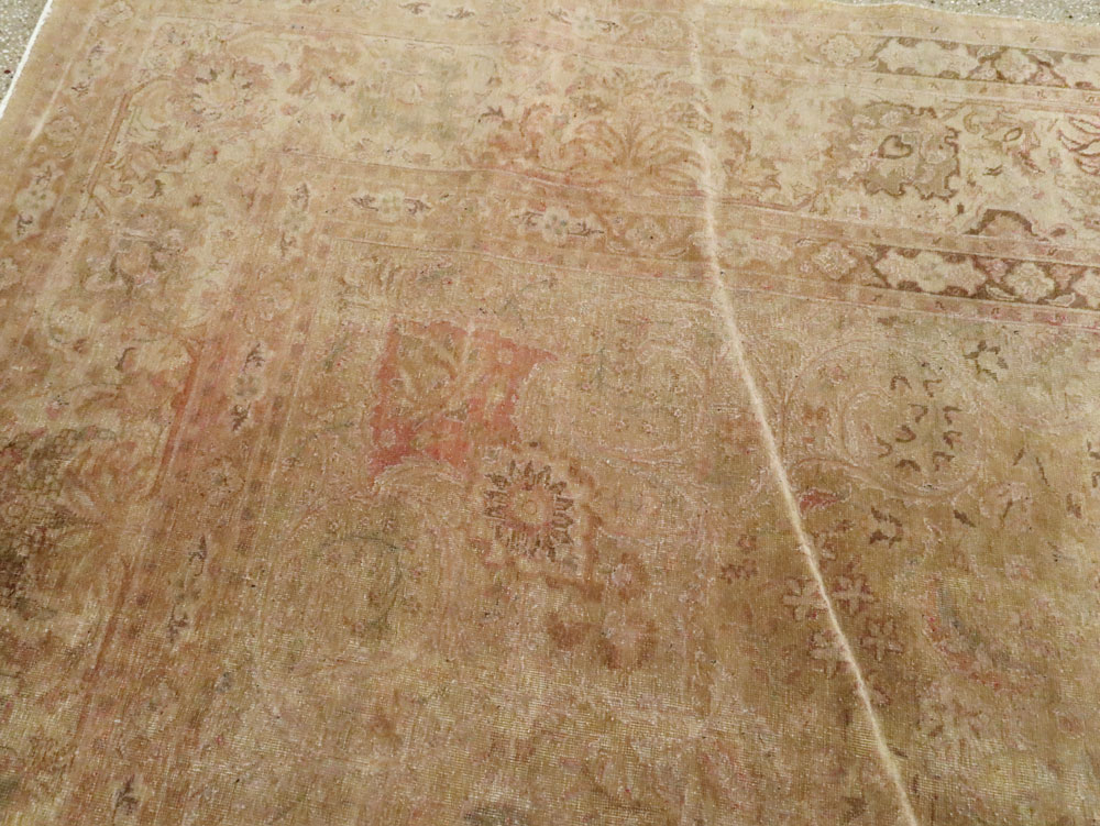 Antique Persian Tabriz Carpet, No.13399 - Staging