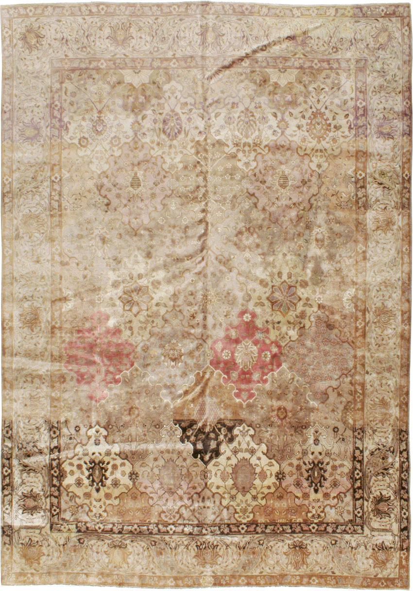 Antique Persian Tabriz Carpet, No.13411 - Staging