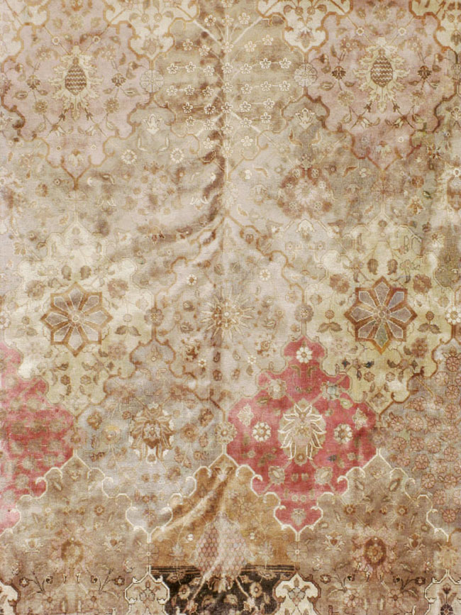Antique Persian Tabriz Carpet, No.13411 - Staging