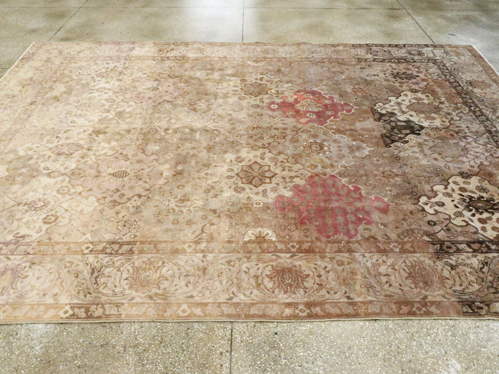 Antique Persian Tabriz Carpet, No.13411 - Staging