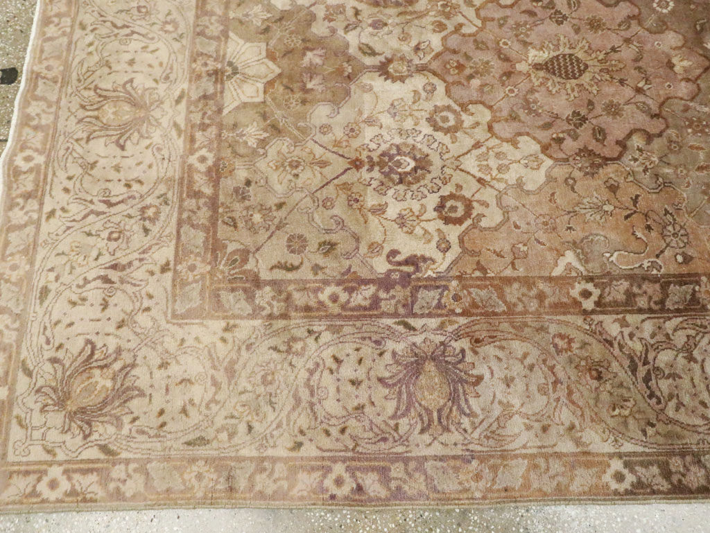 Antique Persian Tabriz Carpet, No.13411 - Staging
