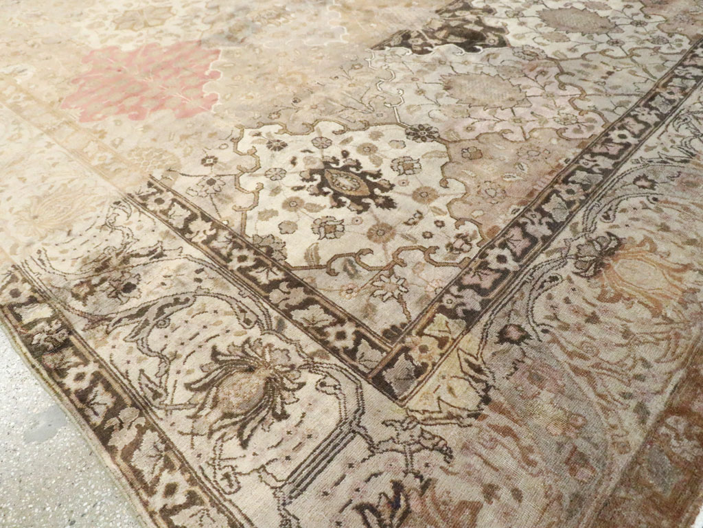 Antique Persian Tabriz Carpet, No.13411 - Staging