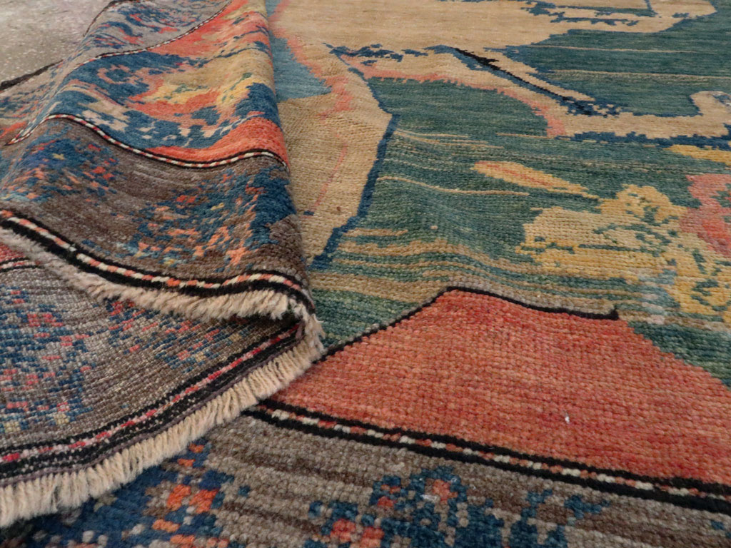 Vintage Persian Gabbeh Pictorial Rug, No.13419 - Staging