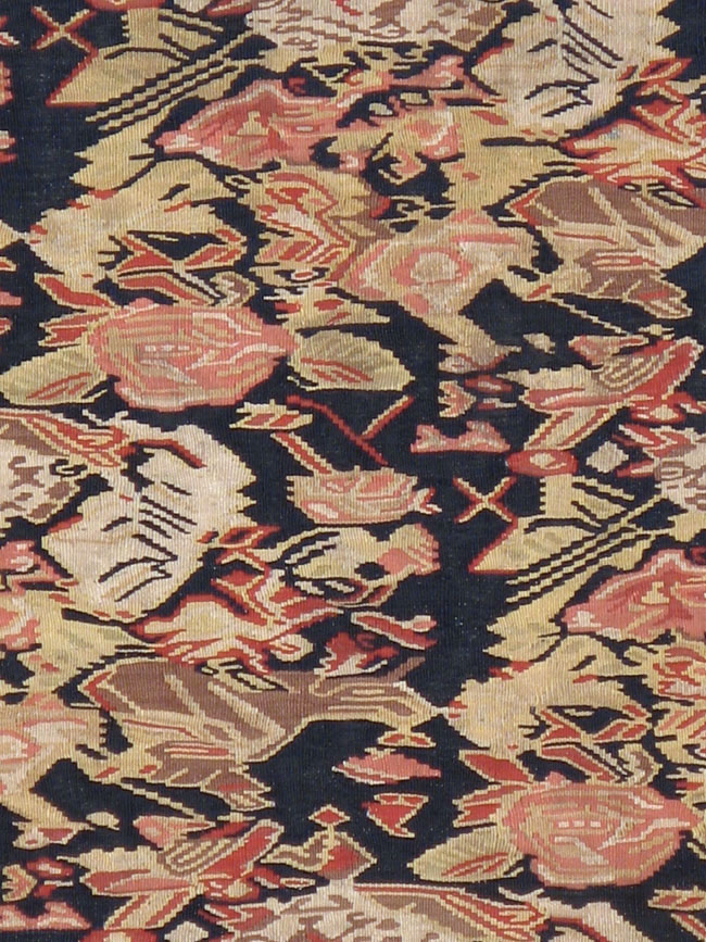 Antique Persian Senneh Kilim, No.13433 - Staging