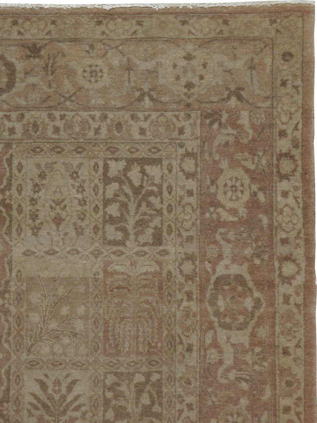 Antique Persian Tabriz Rug, No.13441 - Staging