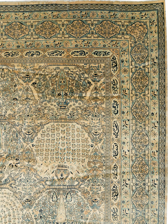 Vintage Indian Lahore Oversize Carpet, No.13446 - Staging