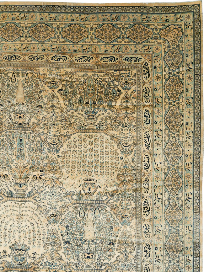 Vintage Indian Lahore Oversize Carpet, No.13446 - Staging