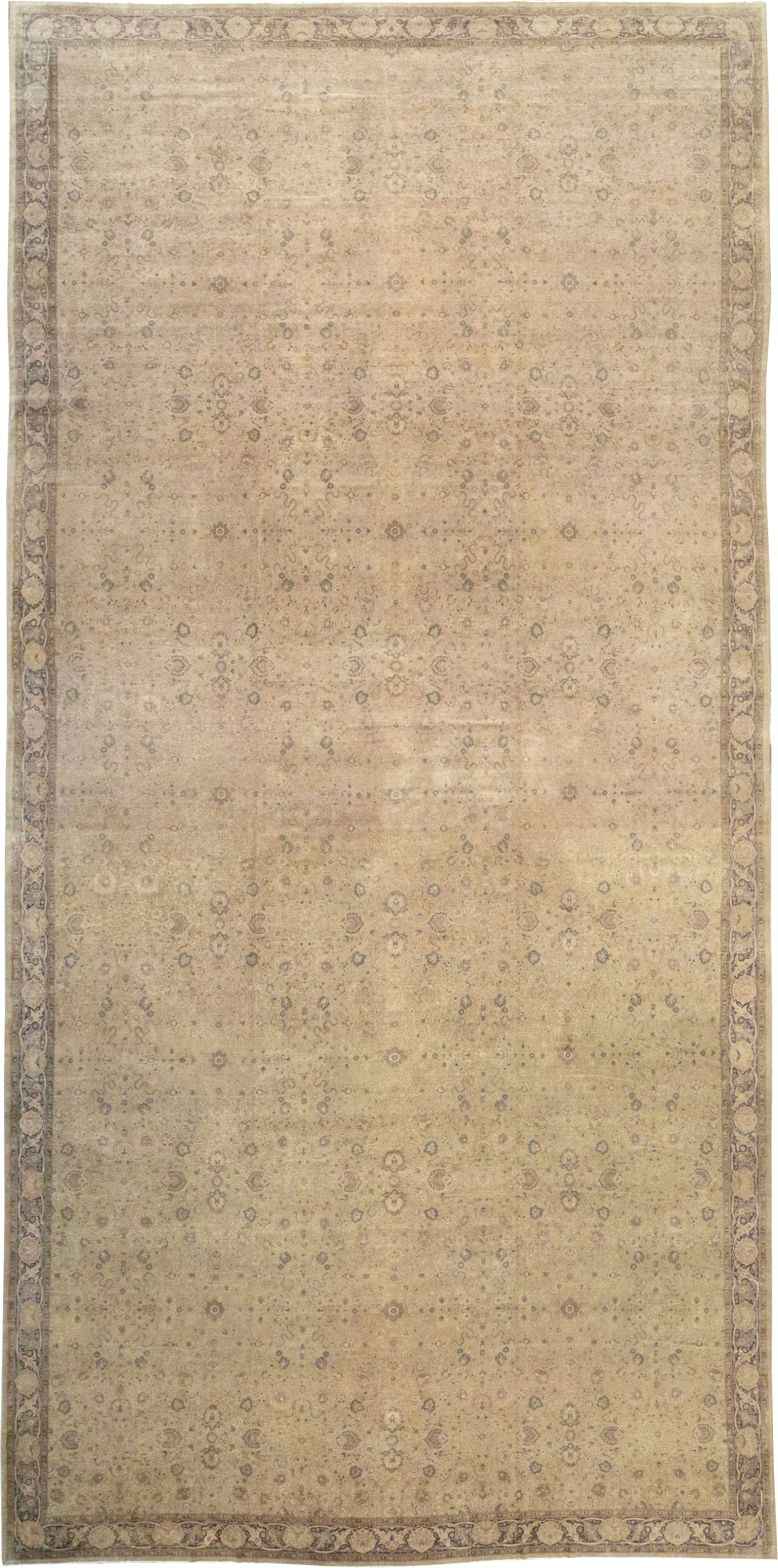 Antique Turkish Herekeh Oversize Carpet, No.13453 - Staging
