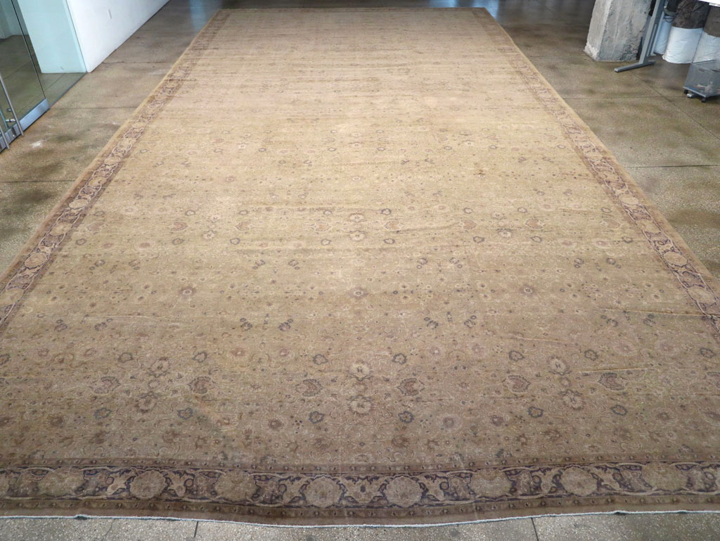 Antique Turkish Herekeh Oversize Carpet, No.13453 - Staging