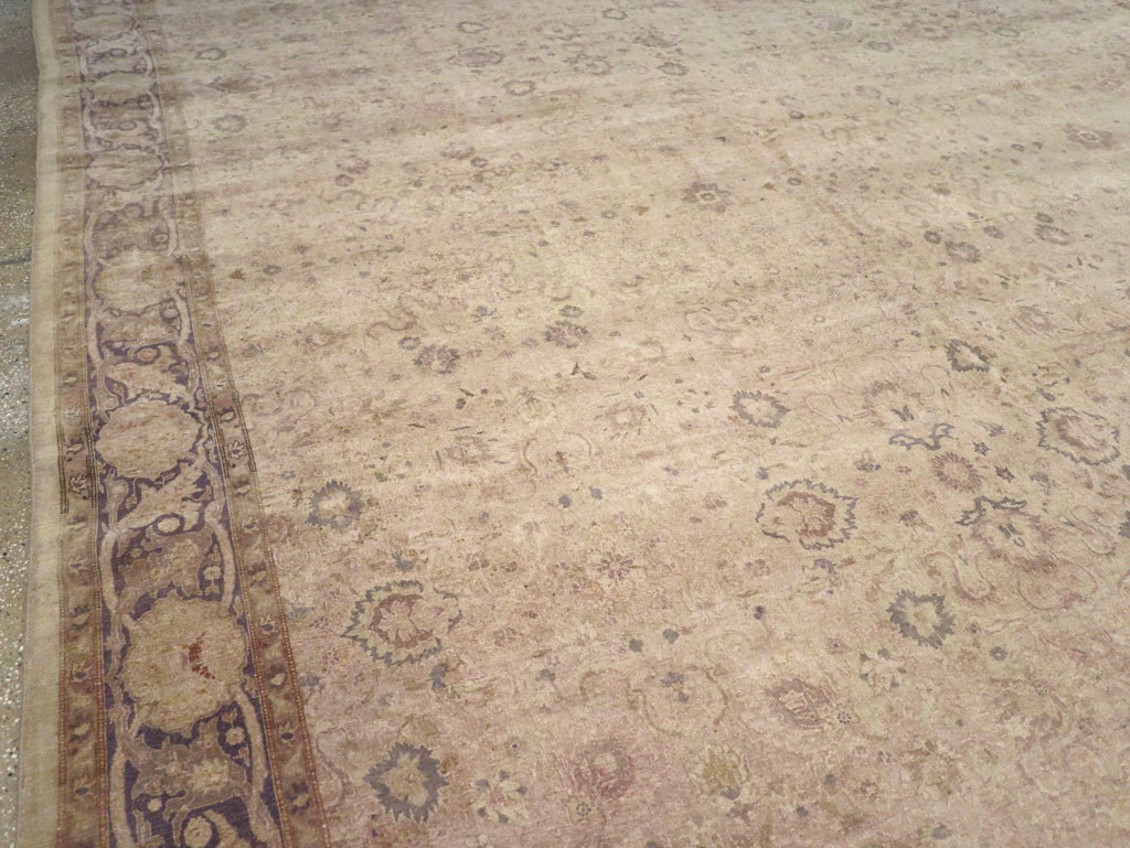 Antique Turkish Herekeh Oversize Carpet, No.13453 - Staging