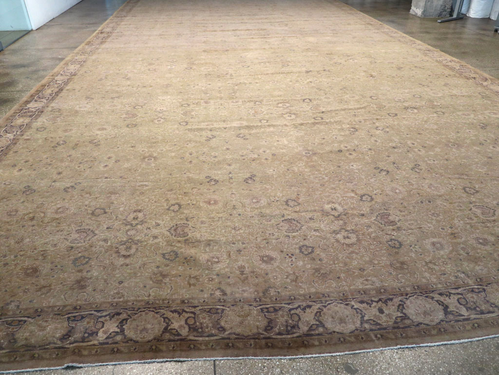 Antique Turkish Herekeh Oversize Carpet, No.13453 - Staging