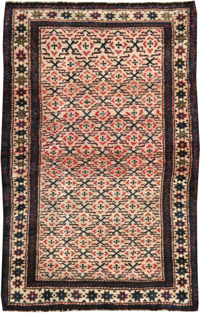 Antique Caucasian Shirvan Rug, No.13471 - Staging