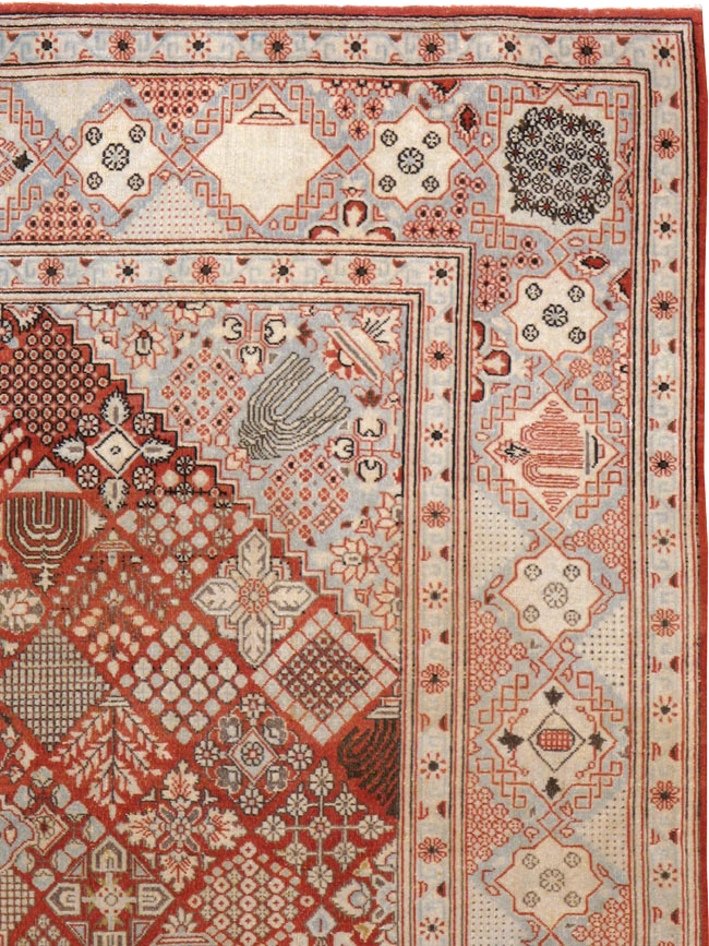 Vintage Persian Kashan Rug, No.13477 - Staging