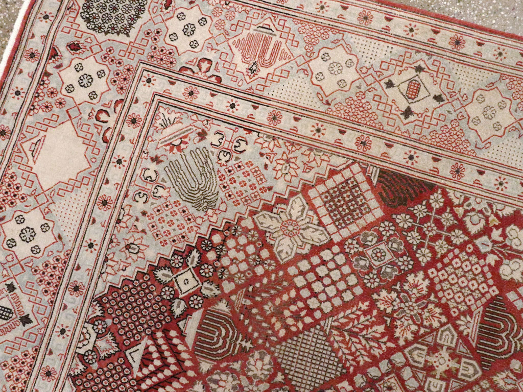 Vintage Persian Kashan Rug, No.13477 - Staging